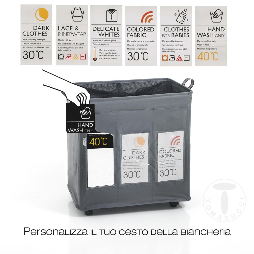 Tomasucci cesto porta biancheria LAUNDRY-B X3 Promozione Limitata