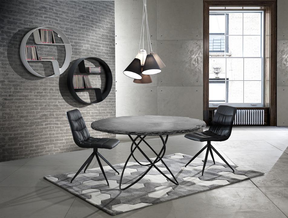 Tomasucci Mensola / Libreria da parete GIOVO DARK GREY Qualità Garantita