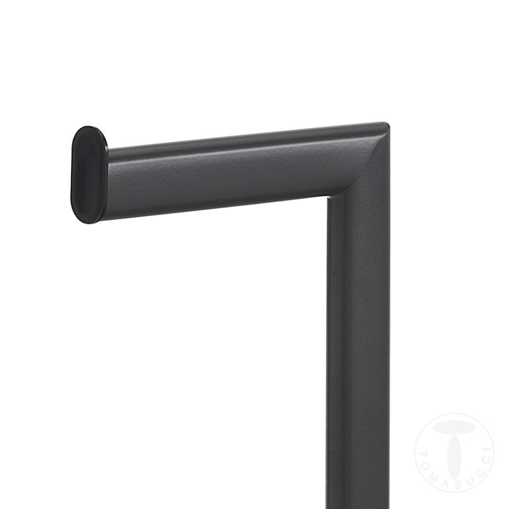 Tomasucci colonna porta spazzolino e porta carta igienica JANNY BLACK Fino Al -60%