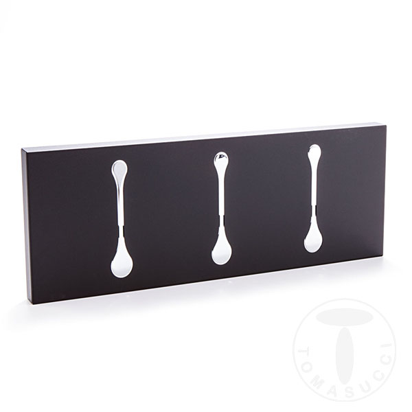 Tomasucci appendiabiti da parete BIN 3 BLACK