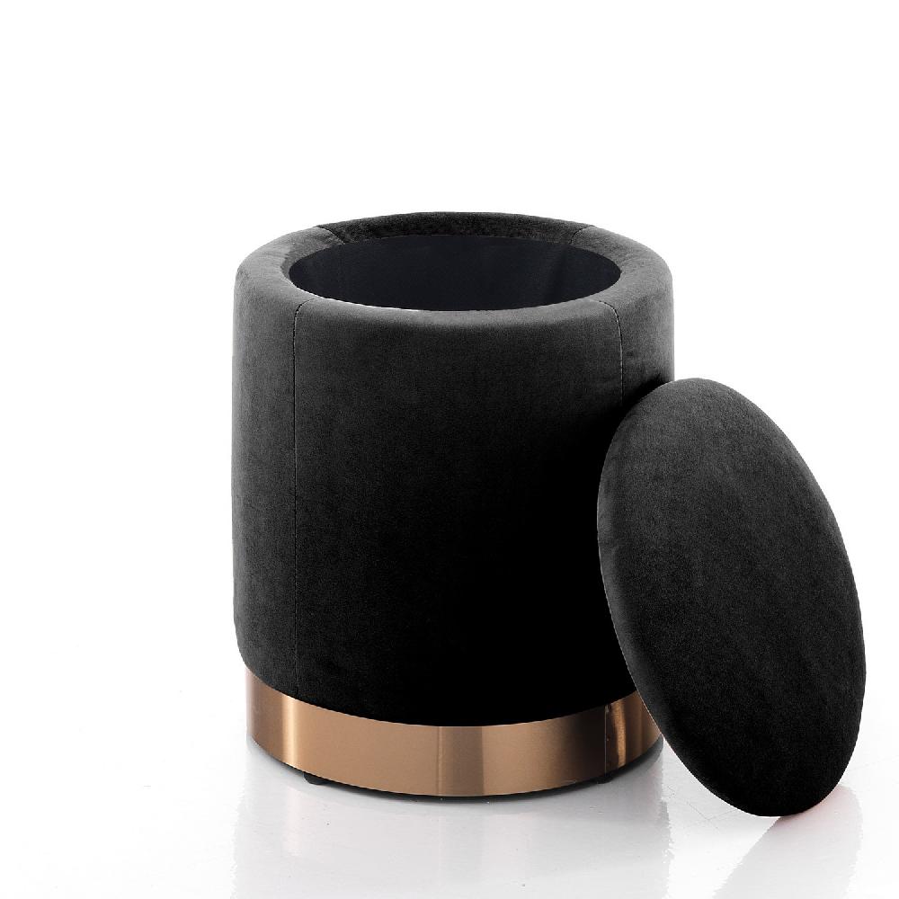 Tomasucci POUF CON.RE "DIDO POWDER BLACK" Qualità