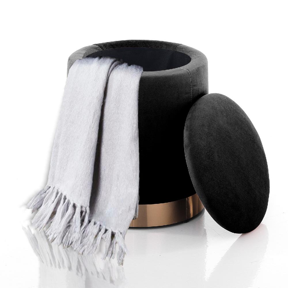 Tomasucci POUF CON.RE "DIDO POWDER BLACK" Qualità