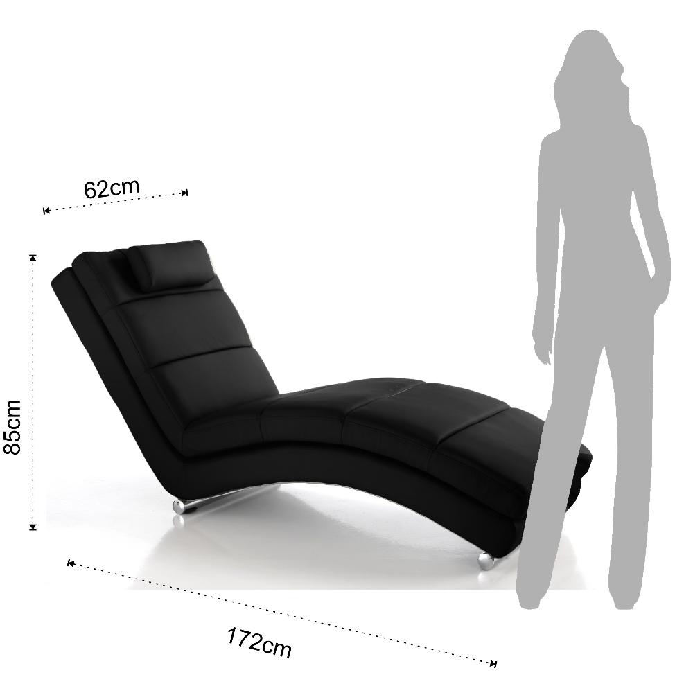 Tomasucci chaise longue SOFIA BLACK Sostegno trimestrale