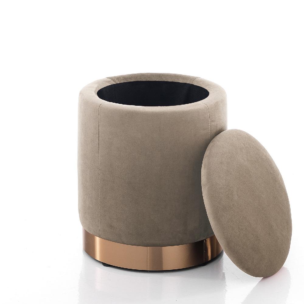 Tomasucci POUF CON.RE "DIDO POWDER TAUPE" Spedizione Gratuita
