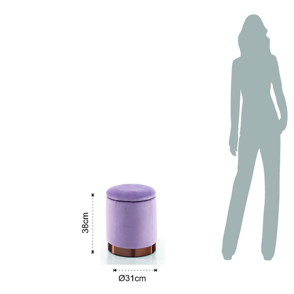 Tomasucci Pouf imbottito contenitore DIDO PINK Consegna Veloce