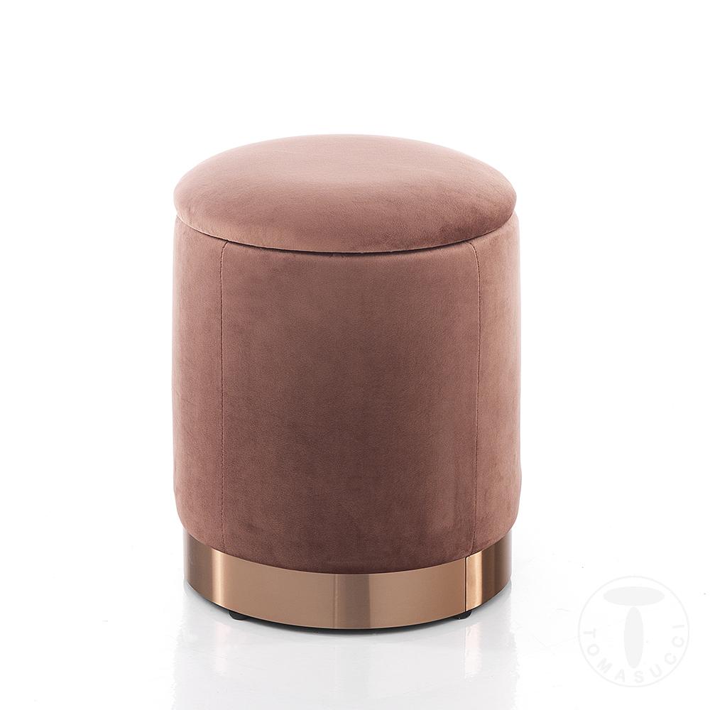 Tomasucci Pouf imbottito contenitore DIDO POWDER PINK
