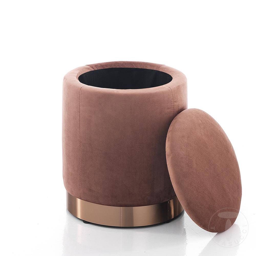 Tomasucci Pouf imbottito contenitore DIDO POWDER PINK Shopping Online