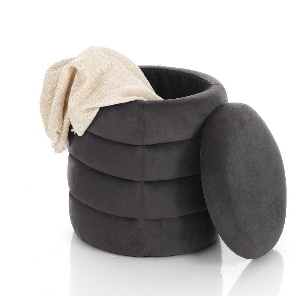 Tomasucci Pouf imbottito contenitore GUM GREY In Vendita