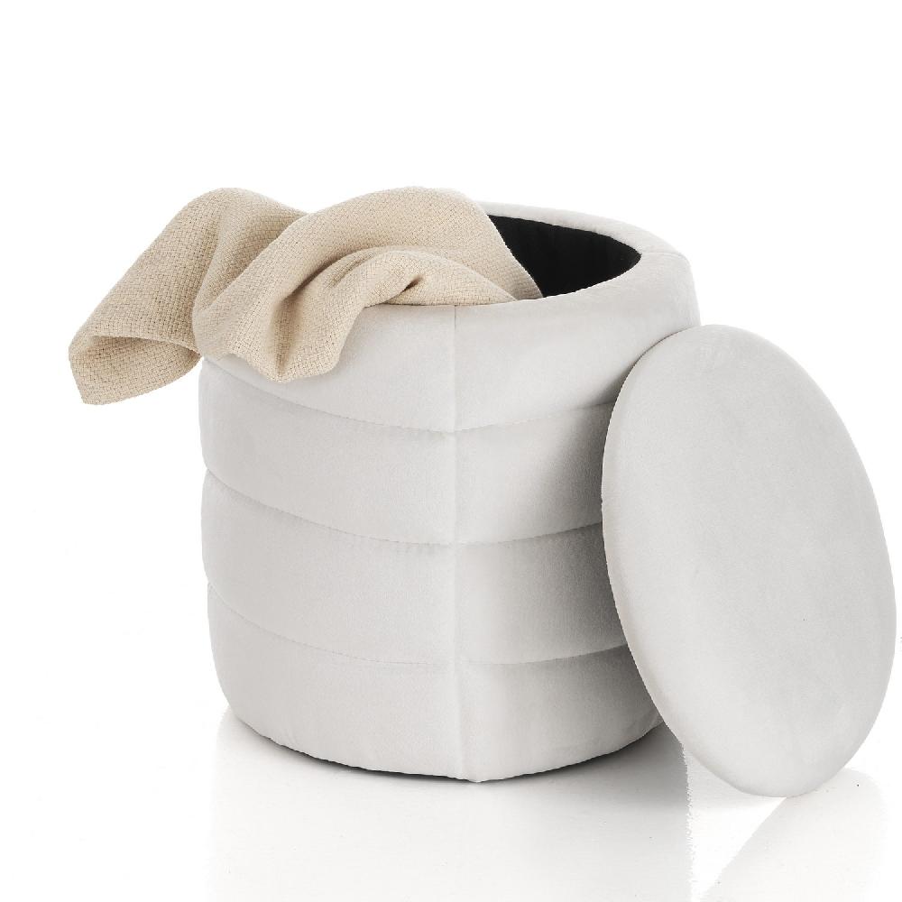 Tomasucci Pouf imbottito contenitore GUM WHITE Offerte