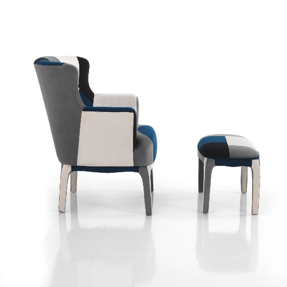 Tomasucci poltrona + pouf KALEIDOS-E BLUE Vendite Flash