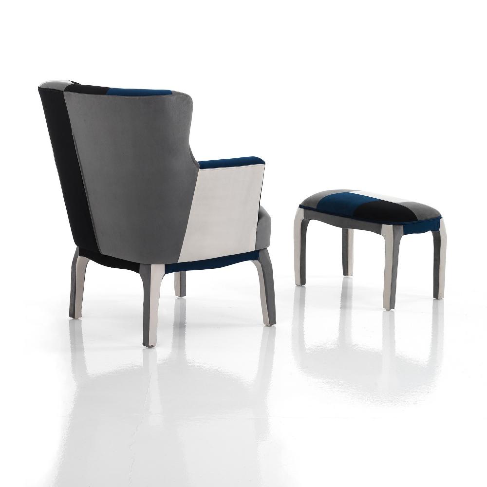 Tomasucci poltrona + pouf KALEIDOS-E BLUE Vendite Flash