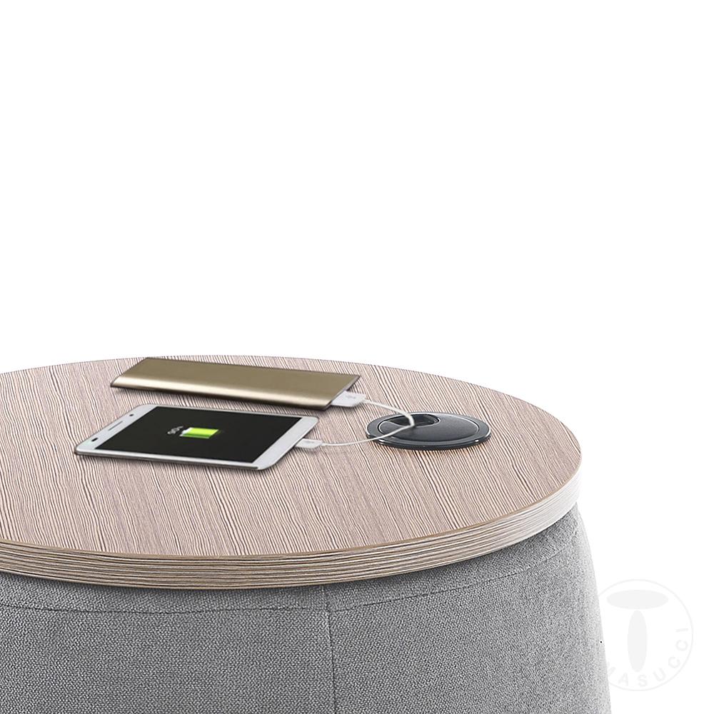 Tomasucci Pouf contenitore BARRIL GREY Negozio