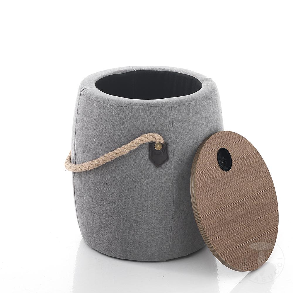 Tomasucci Pouf contenitore BARRIL GREY Negozio