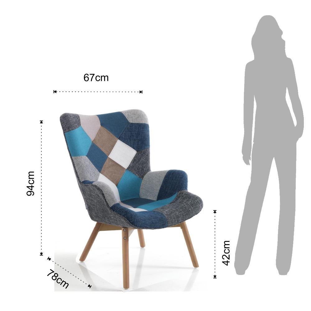 Tomasucci poltrona KALEIDOS-G BLUE Italia