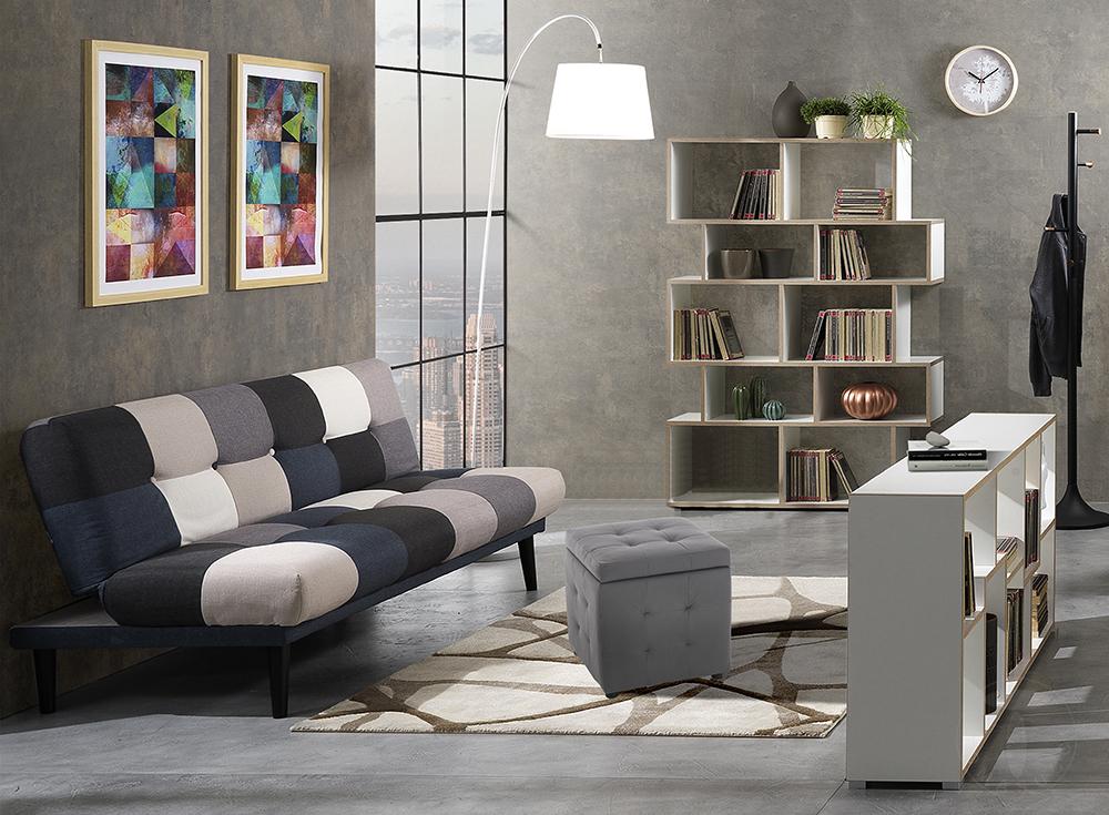 Tomasucci Pouf contenitore DADO DARK GREY Sottocosto