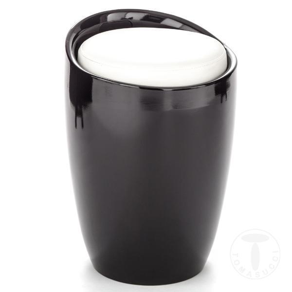 Tomasucci pouf contenitore PILLOW BLACK Presa