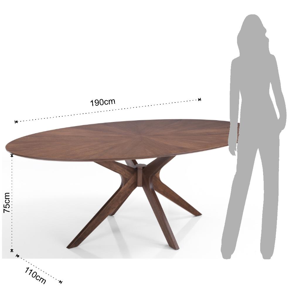Tomasucci Tavolo ovale TALLIN DARK WOOD Online