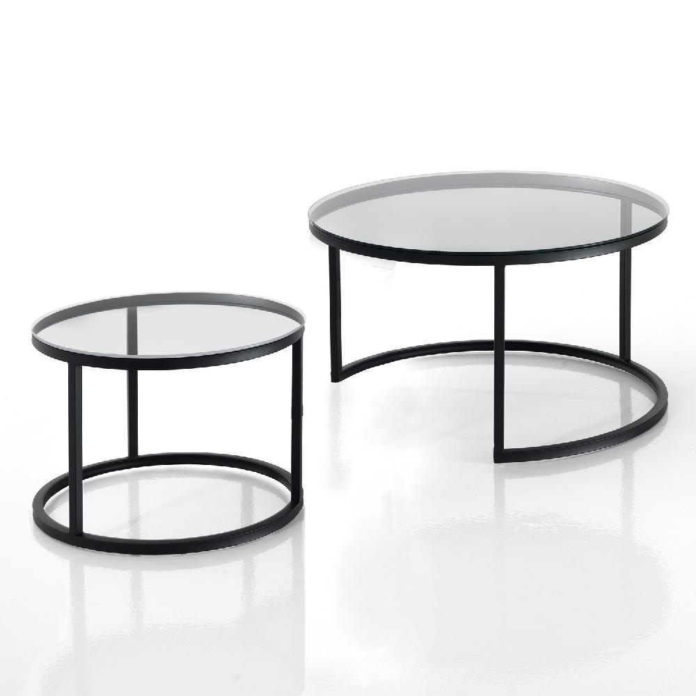 Tomasucci Set 2 tavolini GABRIEL EVO CLEAR Smaltimento dello stoccaggio