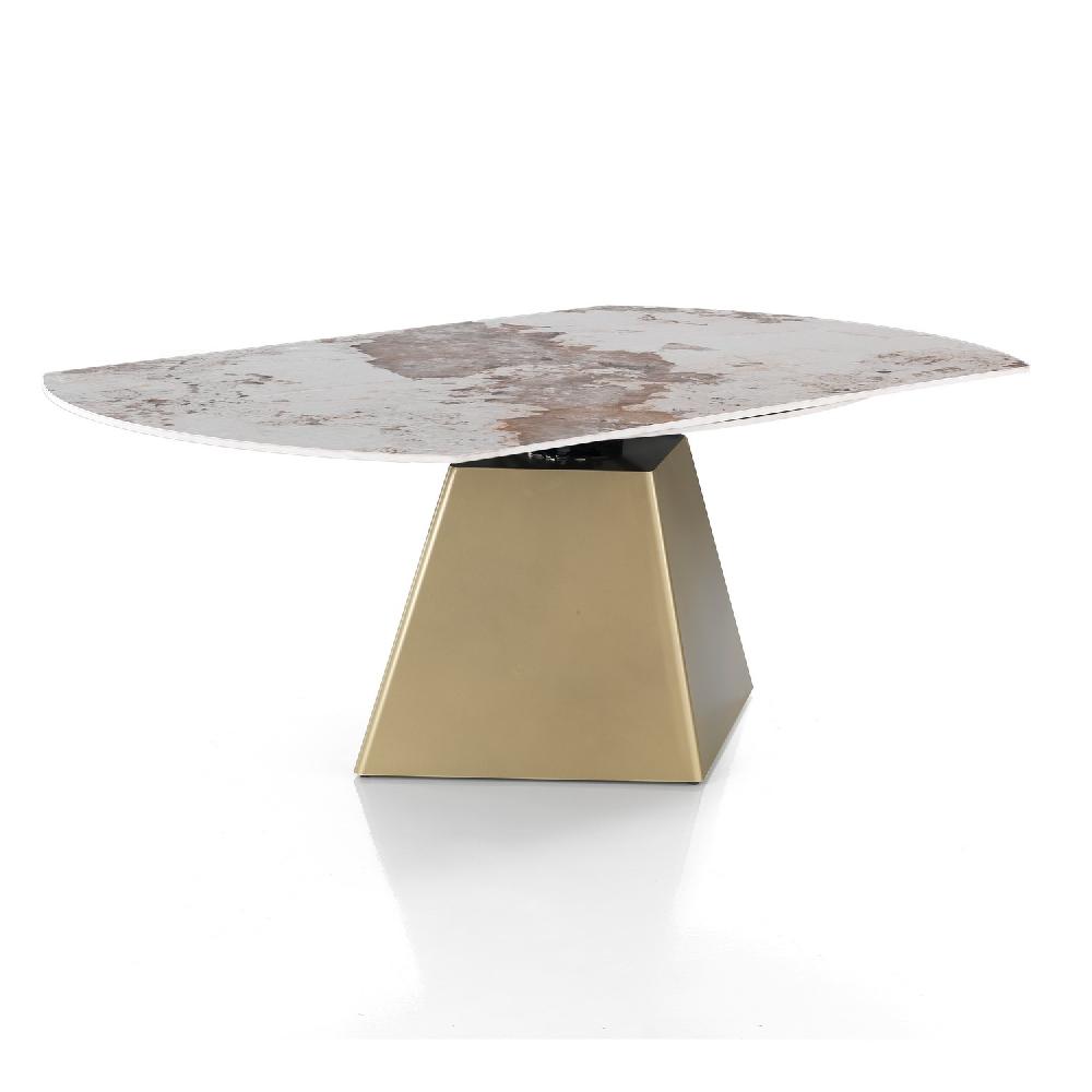 Tomasucci Tavolo allungabile BOLLARD ONICE GOLD Latest stili