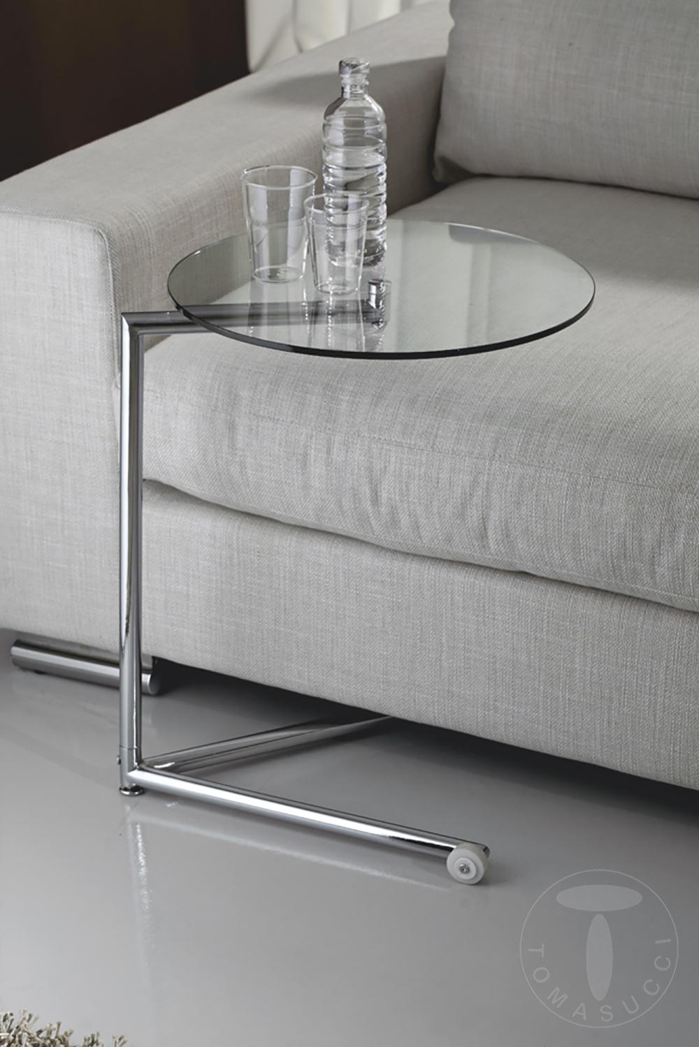Tomasucci tavolino con ruote HARDY BLACK Sostegno trimestrale