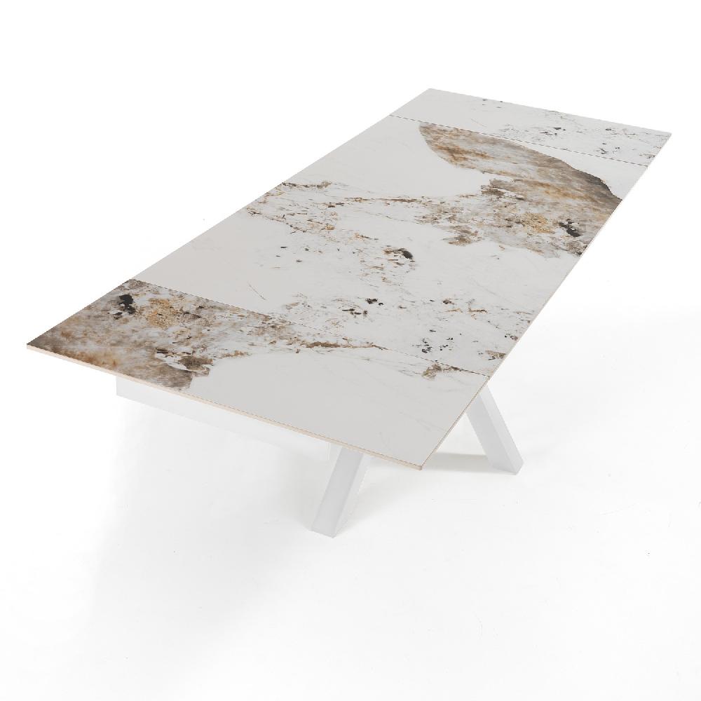 Tomasucci Tavolo allungabile TYCHI ONICE WHITE Prezzo Ridotto