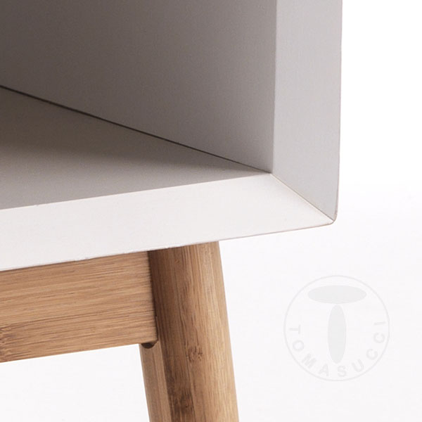 Tomasucci comodino / tavolino HIJO WHITE Sottocosto