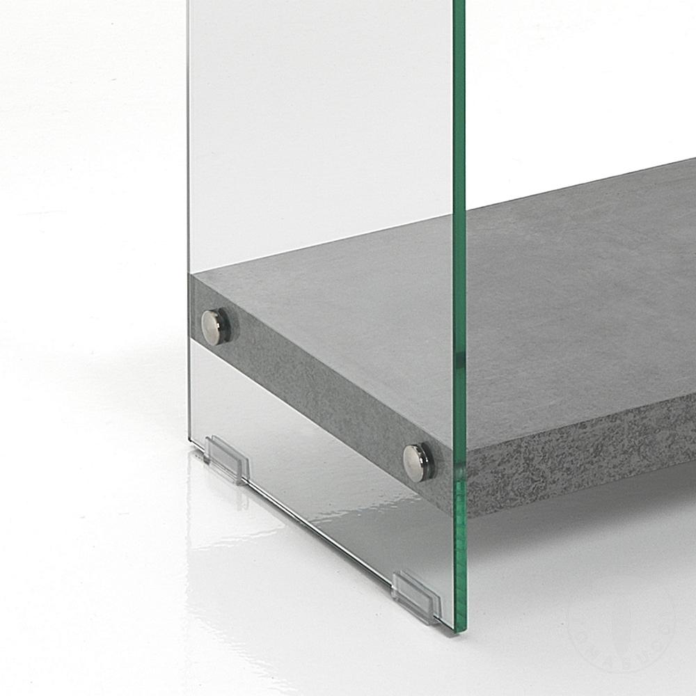 Tomasucci libreria 3 ripiani NANCY 70 CEMENT Officina
