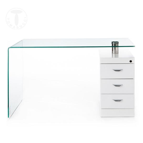 Tomasucci scrivania in vetro curvato BOW Shopping Online