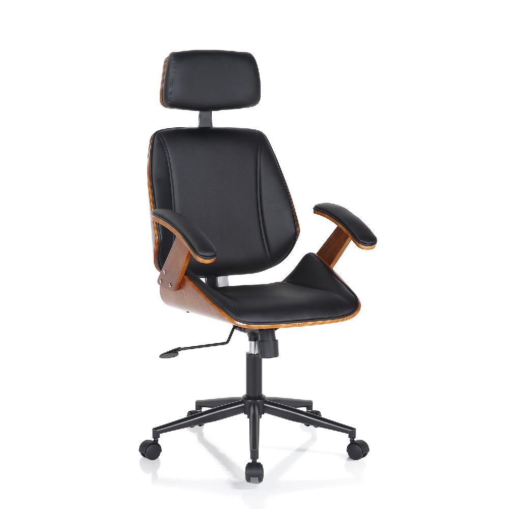 Tomasucci poltrona da ufficio VISBY HIGH DARK WOOD Sconto