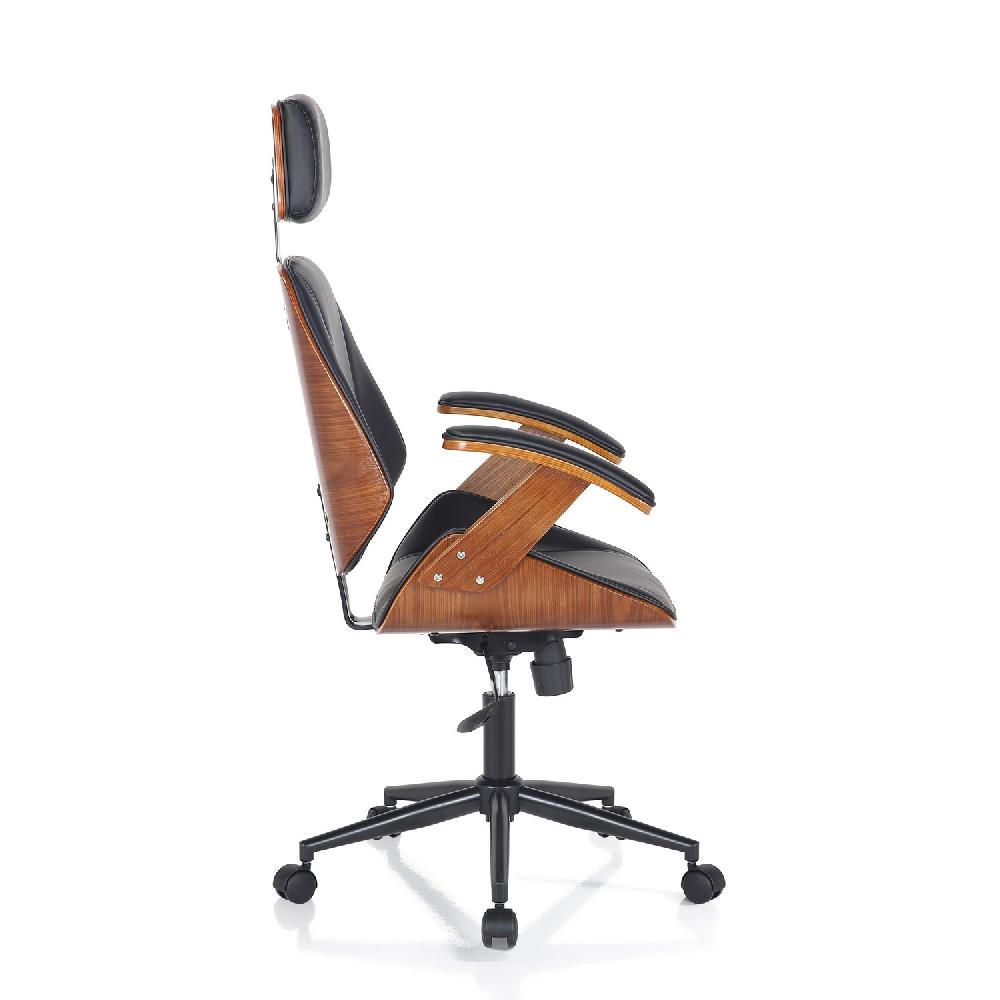 Tomasucci poltrona da ufficio VISBY HIGH DARK WOOD Sconto