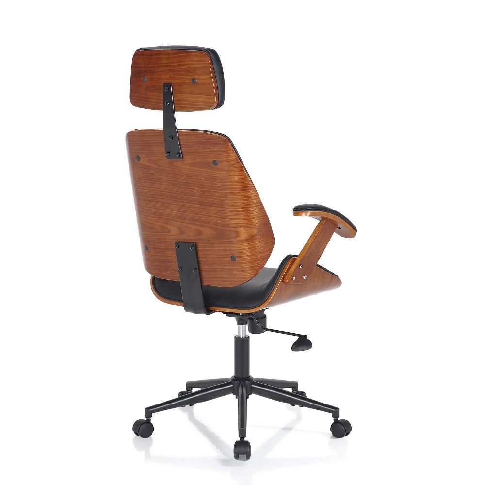 Tomasucci poltrona da ufficio VISBY HIGH DARK WOOD Sconto