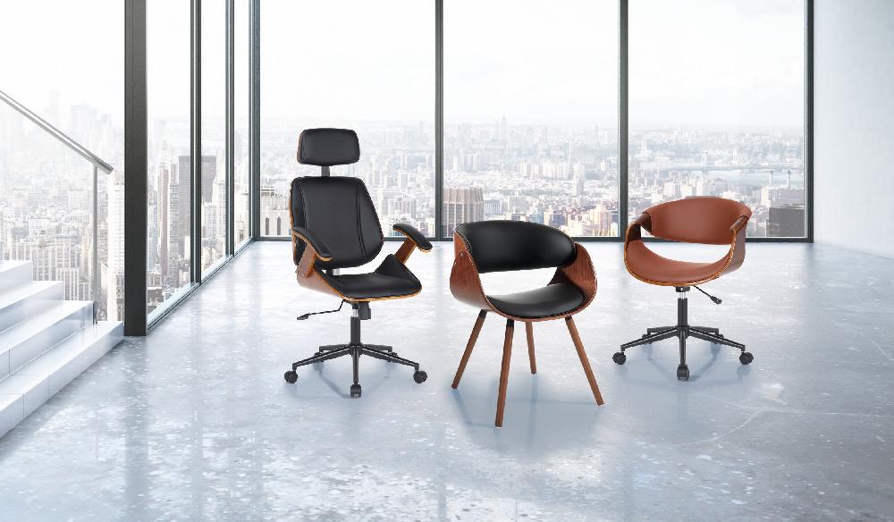 Tomasucci poltrona da ufficio VISBY-C DARK WOOD In Vendita