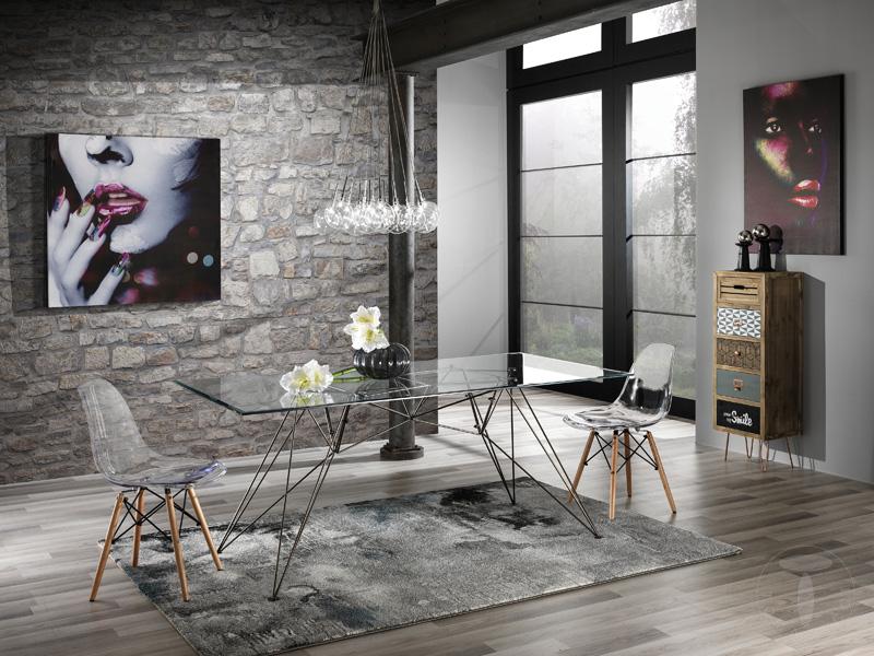 Tomasucci tavolo / scrivania SPILLO BLACK/CLEAR Saldi Di Fabbrica
