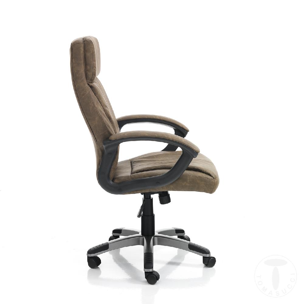 Tomasucci poltrona da ufficio RYE BROWN In Saldo