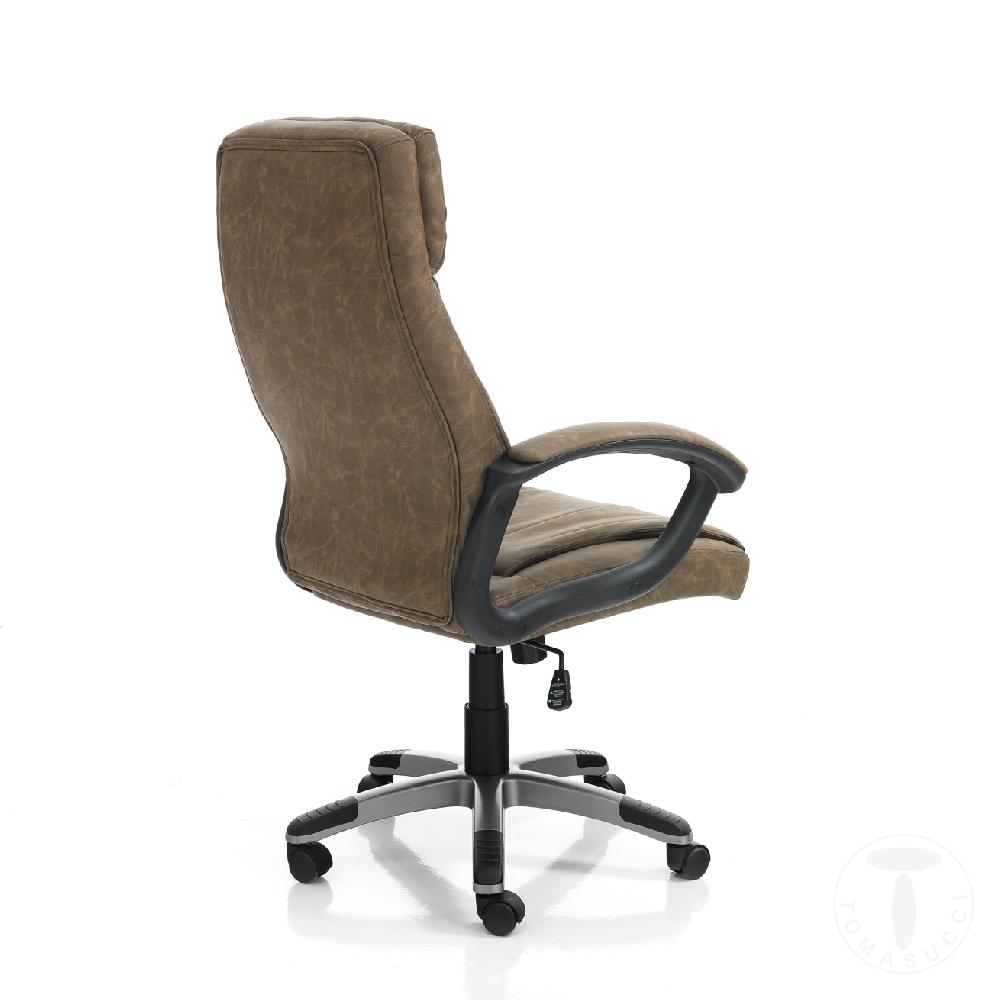 Tomasucci poltrona da ufficio RYE BROWN In Saldo