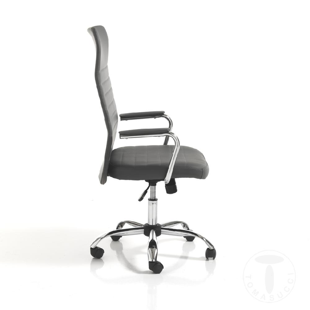 Tomasucci poltrona da ufficio TYLER HIGH GREY Offerta San Valentino