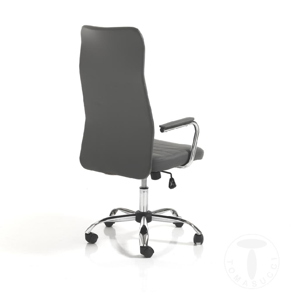 Tomasucci poltrona da ufficio TYLER HIGH GREY Offerta San Valentino