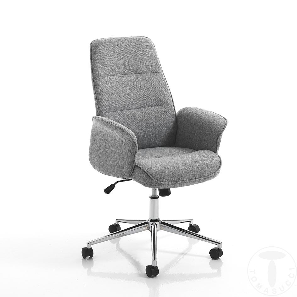 Tomasucci poltrona da ufficio DONY HIGH GREY Online Outlet