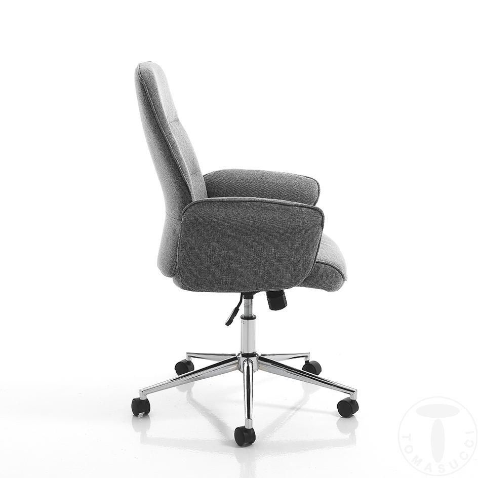 Tomasucci poltrona da ufficio DONY HIGH GREY Online Outlet