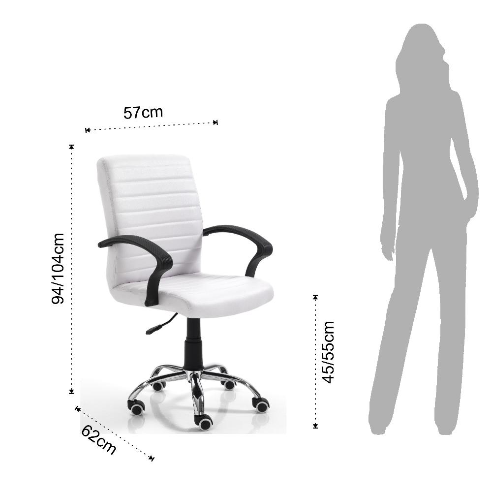 Tomasucci poltrona da ufficio PANY HIGH WHITE Liquidazione