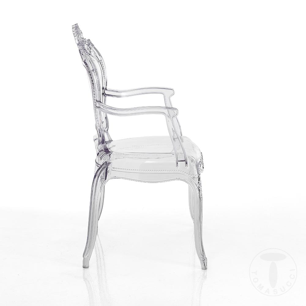 Tomasucci sedia con braccioli da interno / esterno LISBONA CLEAR PLUS Fino al 50% di sconto