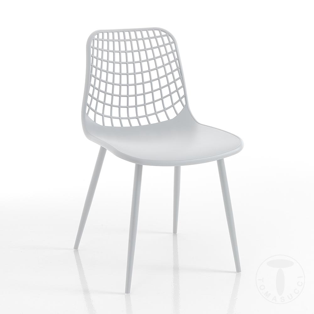 Tomasucci sedia da interno / esterno NAIROBI WHITE
