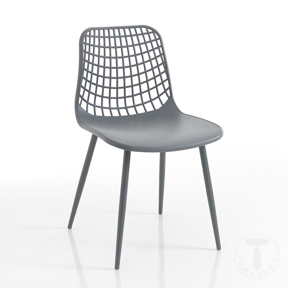 Tomasucci sedia da interno / esterno NAIROBI GREY