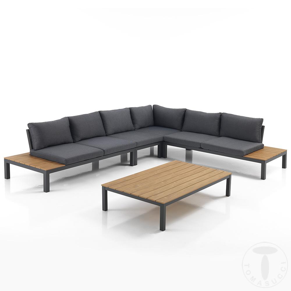 Tomasucci salotto interno / esterno NYDRI GREY