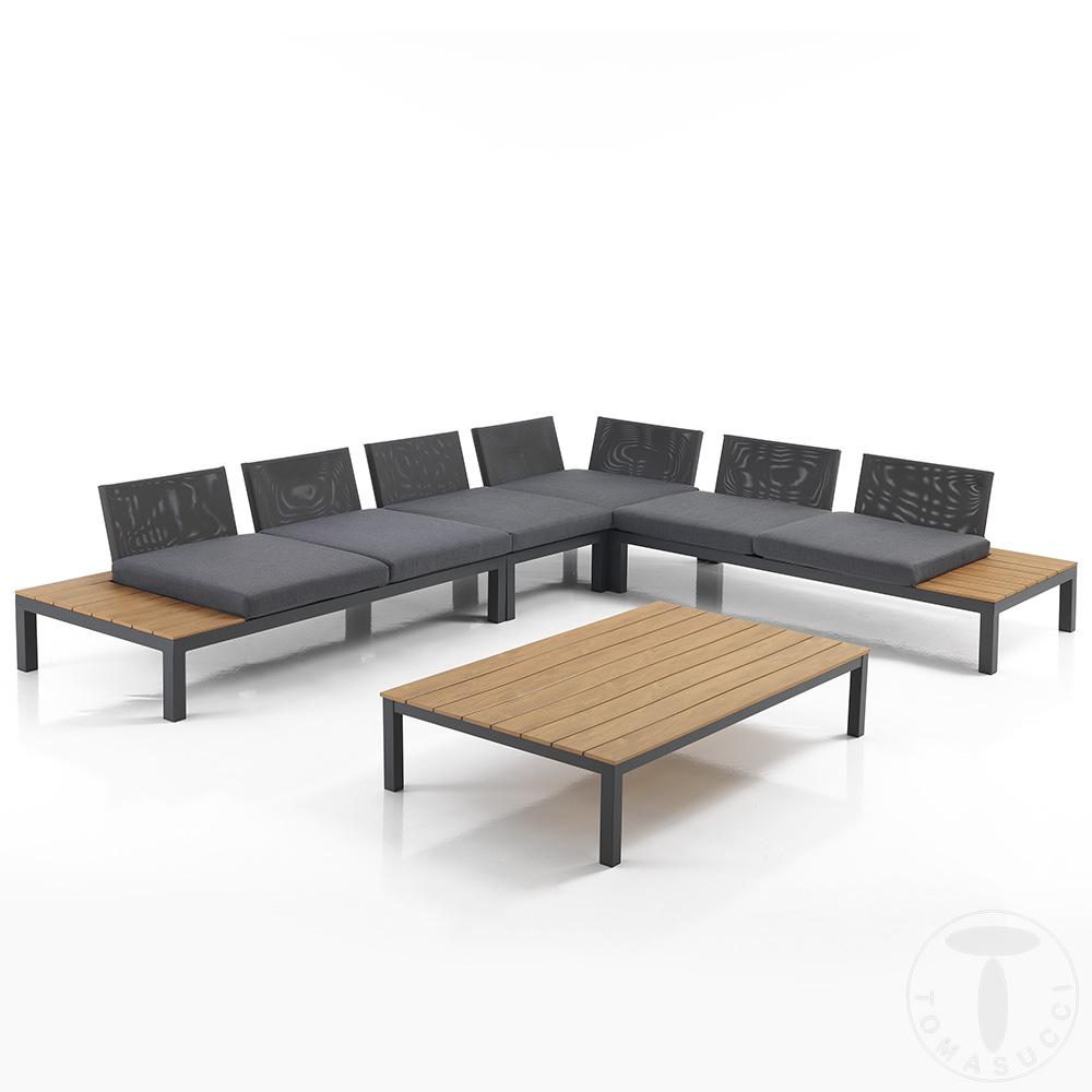 Tomasucci salotto interno / esterno NYDRI GREY Nuovo