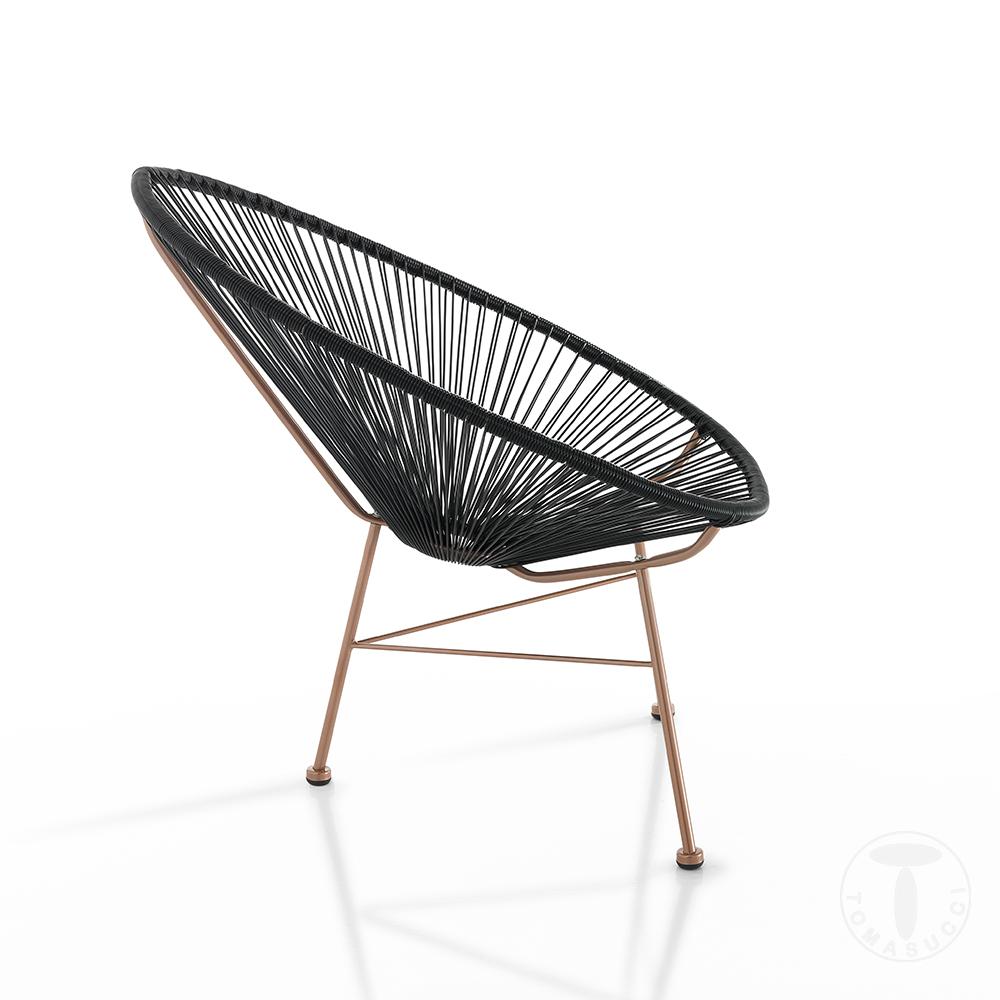 Tomasucci Poltrona da interno / esterno NUMANA BLACK Shopping Online