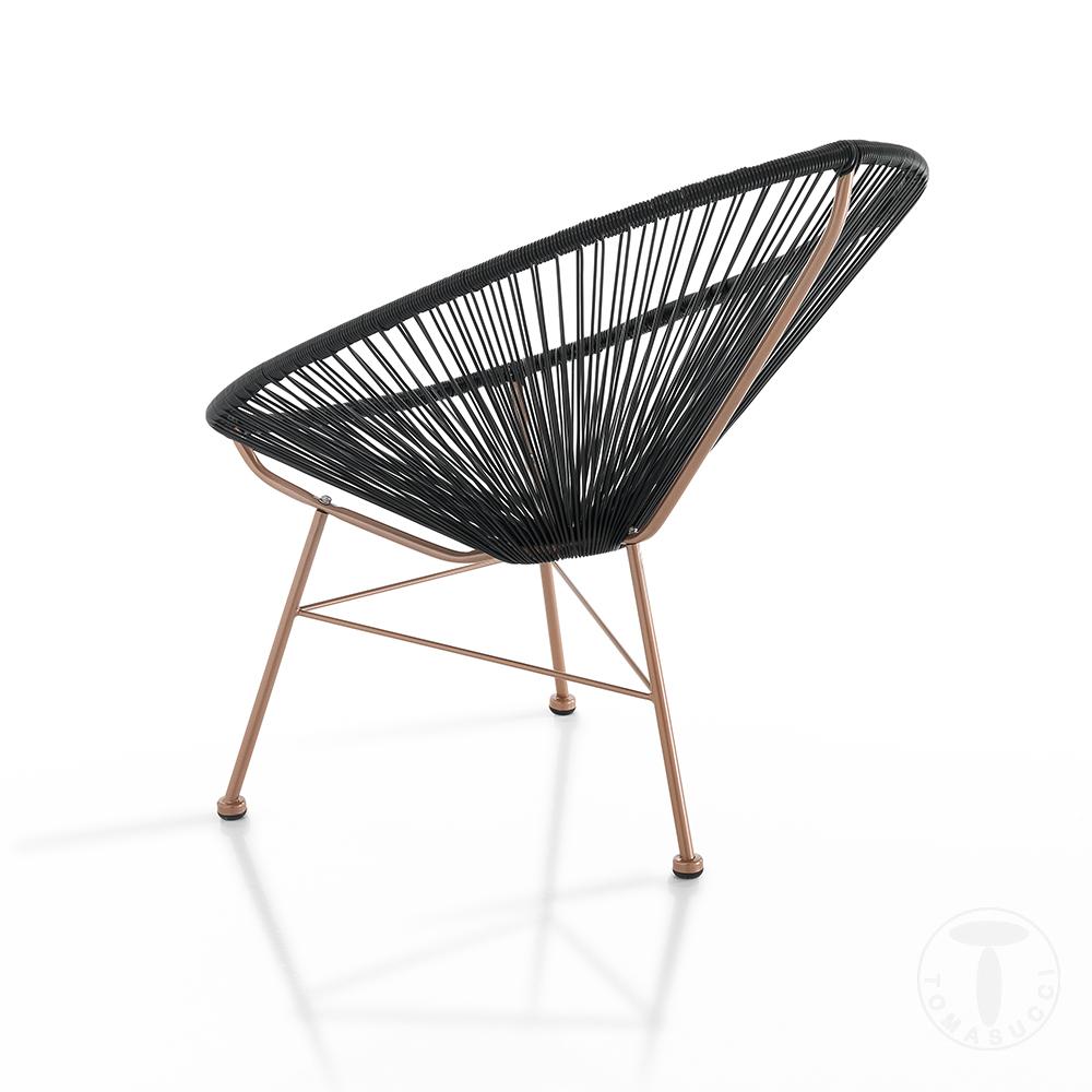 Tomasucci Poltrona da interno / esterno NUMANA BLACK Shopping Online