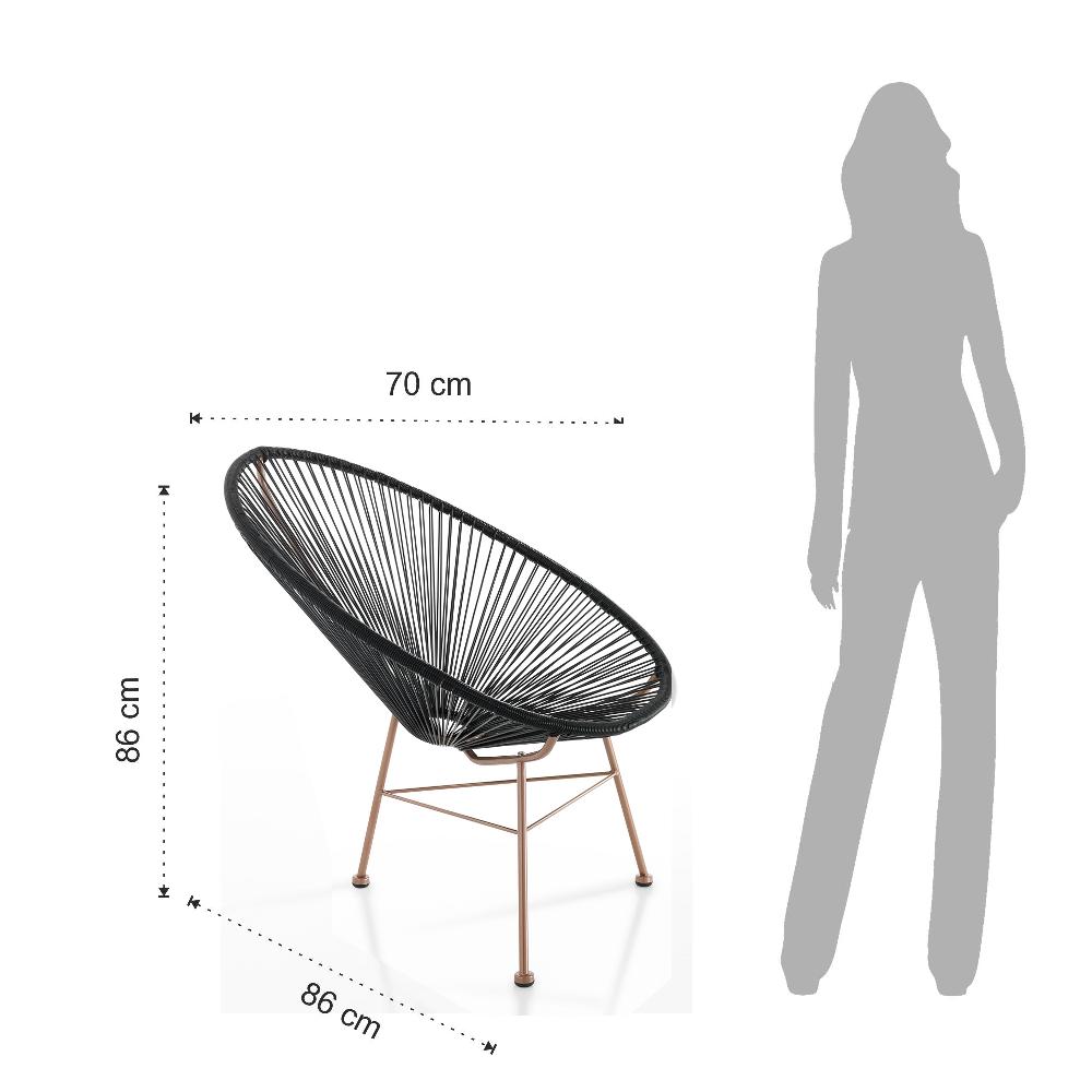 Tomasucci Poltrona da interno / esterno NUMANA BLACK Shopping Online