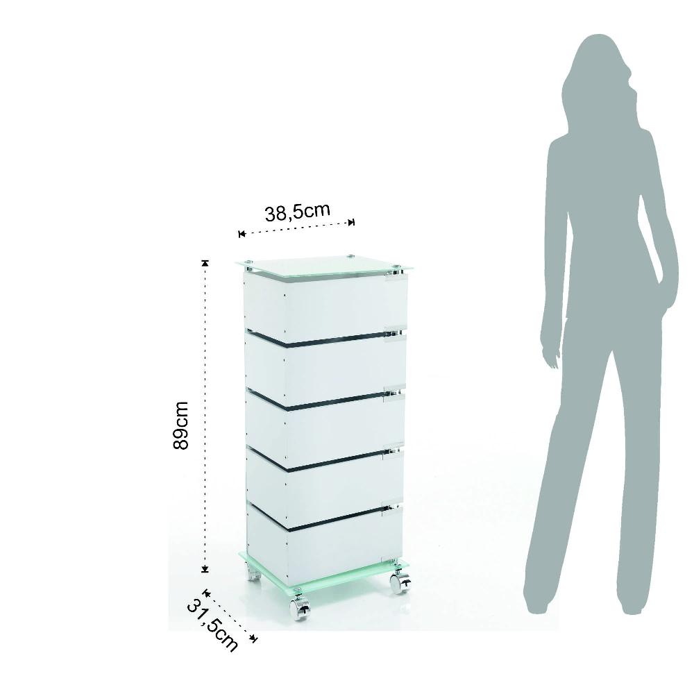 Tomasucci cassettiera con ruote BOBO XL Negozio